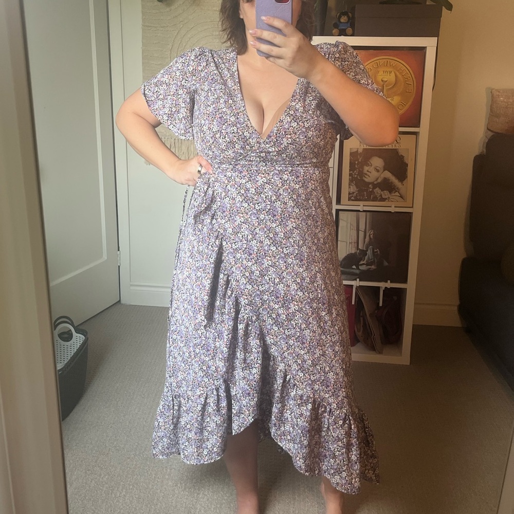 Pink Martini Purple and White Maxi Sundress - Picture 4 of 6